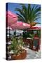 Cafe, Sami, Kefalonia, Greece-Peter Thompson-Stretched Canvas