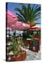 Cafe, Sami, Kefalonia, Greece-Peter Thompson-Stretched Canvas