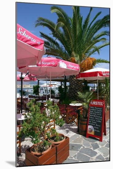 Cafe, Sami, Kefalonia, Greece-Peter Thompson-Mounted Photographic Print