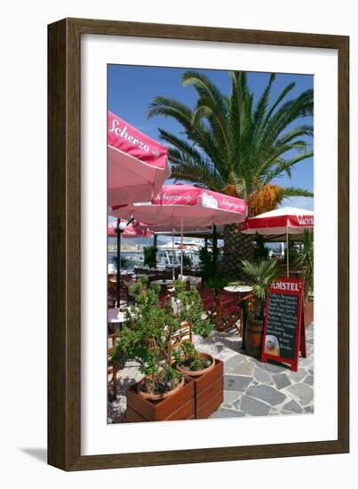 Cafe, Sami, Kefalonia, Greece-Peter Thompson-Framed Photographic Print