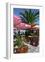 Cafe, Sami, Kefalonia, Greece-Peter Thompson-Framed Photographic Print