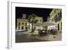 Cafe Scene at Night in the Old Town, Placa Del Princep, Mahon, Menorca, Balearic Islands, Spain-Stuart Black-Framed Photographic Print