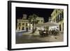 Cafe Scene at Night in the Old Town, Placa Del Princep, Mahon, Menorca, Balearic Islands, Spain-Stuart Black-Framed Photographic Print