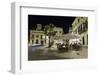 Cafe Scene at Night in the Old Town, Placa Del Princep, Mahon, Menorca, Balearic Islands, Spain-Stuart Black-Framed Photographic Print