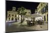 Cafe Scene at Night in the Old Town, Placa Del Princep, Mahon, Menorca, Balearic Islands, Spain-Stuart Black-Mounted Photographic Print