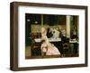 Cafe Scene in Paris, 1877-Henri Gervex-Framed Giclee Print