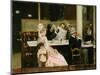 Cafe Scene in Paris, 1877-Henri Gervex-Mounted Giclee Print