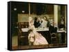 Cafe Scene in Paris, 1877-Henri Gervex-Framed Stretched Canvas