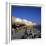 Cafe Scene Outside the Medina, Hammamet, Cap Bon, Tunisia, North Africa, Africa-Stuart Black-Framed Photographic Print