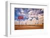 Cafe Sign Route 66 In Texas-null-Framed Art Print