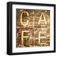 Café Sign-M^ Molcan-Framed Art Print