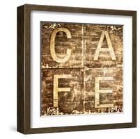 Café Sign-M^ Molcan-Framed Art Print