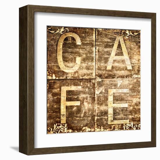 Café Sign-M^ Molcan-Framed Art Print