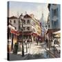 Café Stroll-Brent Heighton-Stretched Canvas