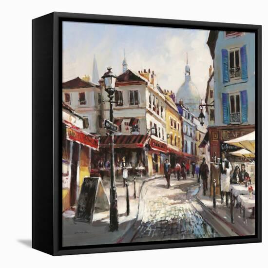 Café Stroll-Brent Heighton-Framed Stretched Canvas