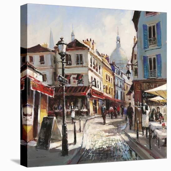 Café Stroll-Brent Heighton-Stretched Canvas