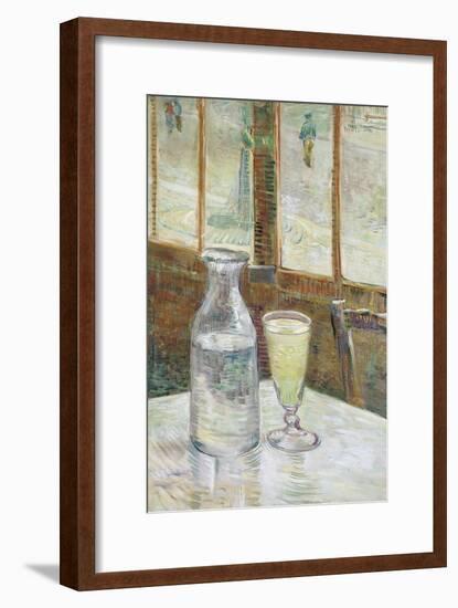 Cafe Table with Absinthe, 1887-Vincent van Gogh-Framed Giclee Print