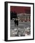 Cafe Tables in Plaza Mayor, Madrid, Spain-David Barnes-Framed Photographic Print