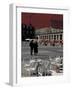 Cafe Tables in Plaza Mayor, Madrid, Spain-David Barnes-Framed Photographic Print