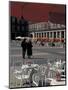 Cafe Tables in Plaza Mayor, Madrid, Spain-David Barnes-Mounted Photographic Print