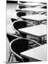 Cafe Tables, Palma, Mallorca, Spain-Walter Bibikow-Mounted Photographic Print