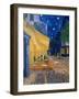 Cafe-terrace at night (Place du forum in Arles). Oil on canvas (1888) Cat. 232.-Vincent van Gogh-Framed Giclee Print