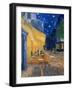 Cafe-terrace at night (Place du forum in Arles). Oil on canvas (1888) Cat. 232.-Vincent van Gogh-Framed Giclee Print