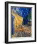 Cafe-terrace at night (Place du forum in Arles). Oil on canvas (1888) Cat. 232.-Vincent van Gogh-Framed Giclee Print