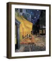 Cafe Terrace at Night-Vincent van Gogh-Framed Art Print