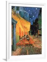 Cafe Terrace at Night-Vincent van Gogh-Framed Art Print