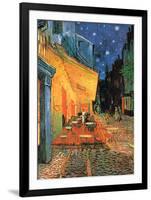 Cafe Terrace at Night-Vincent van Gogh-Framed Art Print