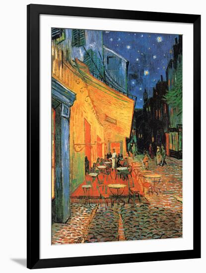 Cafe Terrace at Night-Vincent van Gogh-Framed Art Print