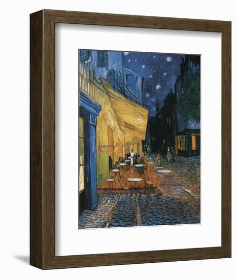 Cafe Terrace at Night-Vincent van Gogh-Framed Giclee Print