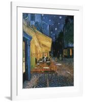 Cafe Terrace at Night-Vincent van Gogh-Framed Giclee Print