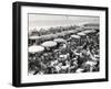 Café Terrace in Deauville, France (1948)-null-Framed Photographic Print