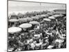 Café Terrace in Deauville, France (1948)-null-Mounted Photographic Print