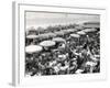 Café Terrace in Deauville, France (1948)-null-Framed Photographic Print