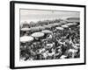 Café Terrace in Deauville, France (1948)-null-Framed Photographic Print