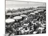 Café Terrace in Deauville, France (1948)-null-Mounted Photographic Print