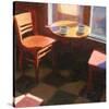 Cafe Time 01-Rick Novak-Stretched Canvas