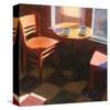 Cafe Time 01-Rick Novak-Stretched Canvas