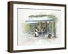 Café Tour D'Eiffel Morning-Jurgen Gottschlag-Framed Art Print