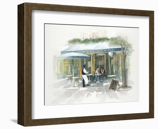 Café Tour D'Eiffel Morning-Jurgen Gottschlag-Framed Art Print