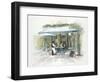 Café Tour D'Eiffel Morning-Jurgen Gottschlag-Framed Art Print