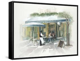 Café Tour D'Eiffel Morning-Jurgen Gottschlag-Framed Stretched Canvas