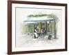 Café Tour D'Eiffel Morning-Jurgen Gottschlag-Framed Art Print