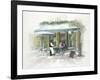 Café Tour D'Eiffel Morning-Jurgen Gottschlag-Framed Art Print