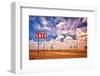 Cafe US 66 HDR-null-Framed Art Print