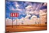 Cafe US 66 HDR-null-Mounted Art Print