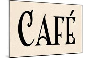 Cafe V-N. Harbick-Mounted Art Print